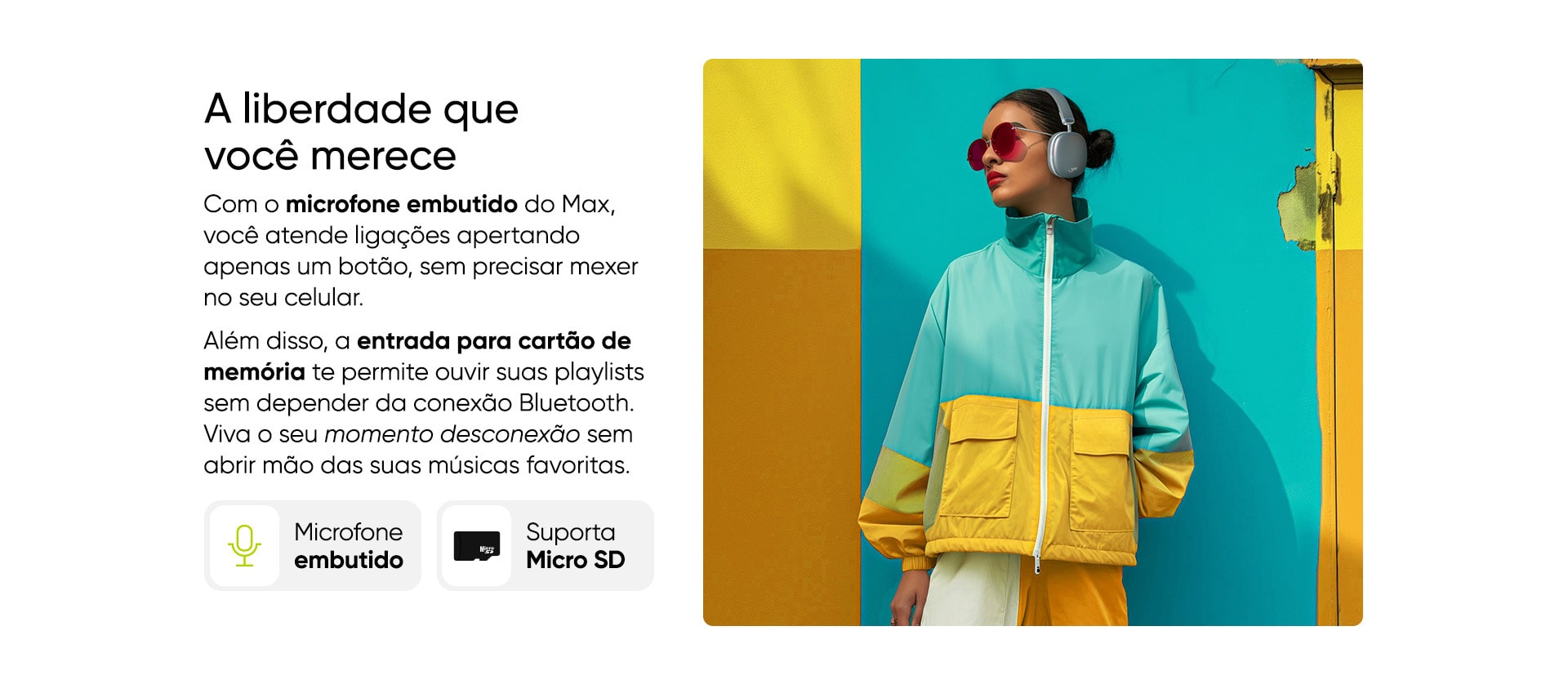 Headphone Bluetooth Get Max Prata